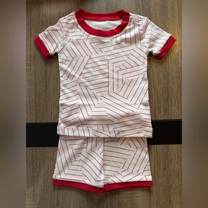 NWOT Schumacher x LAKE Pajamas Deconstructed Stripes